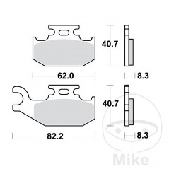 TRW SINTERED BRAKE PADS SI ALTN: 7322159 787.47.12