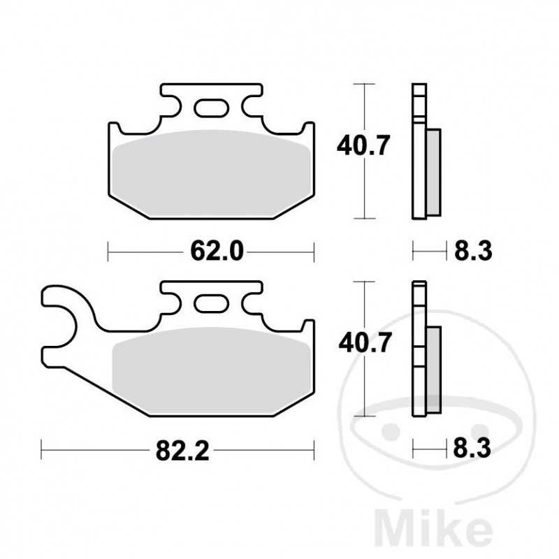 TRW SINTERED BRAKE PADS SI ALTN: 7322159 787.47.12