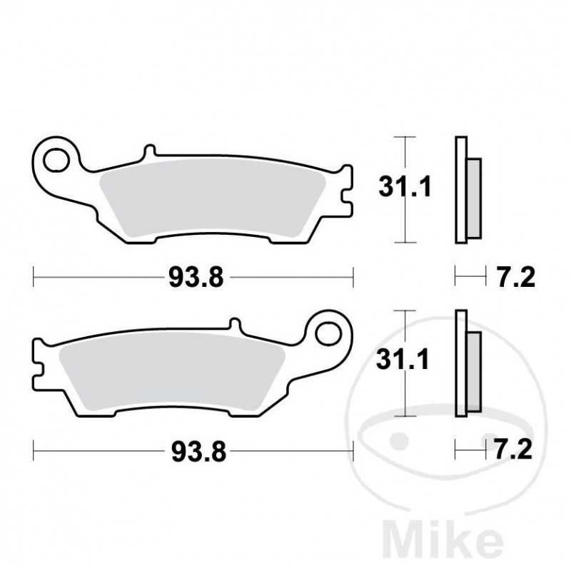TRW Standard brake pads OFFROAD ALTN: 7322548 787.55.29