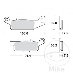 TRW SINTERED BRAKE PADS SI ALTN: 7321227 787.48.78