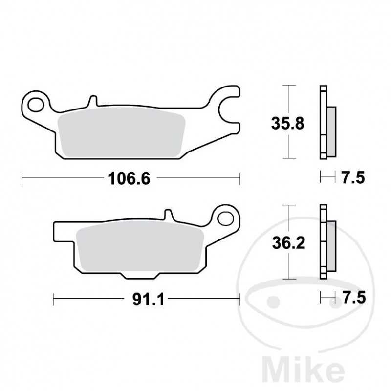 TRW SINTERED BRAKE PADS SI ALTN: 7321227 787.48.78