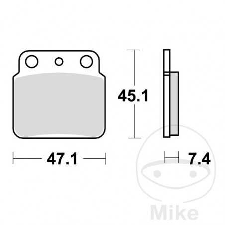 TRW SINTERED BRAKE PADS SI ALTN: 7320401 787.50.65