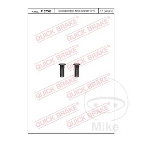 QUICK BRAKE Set of bolts for disc 382.34.28