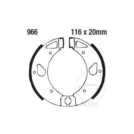 EBC brake shoes without spring 732.01.51