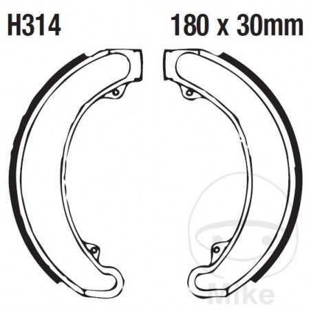 EBC spring brake shoes 732.02.06