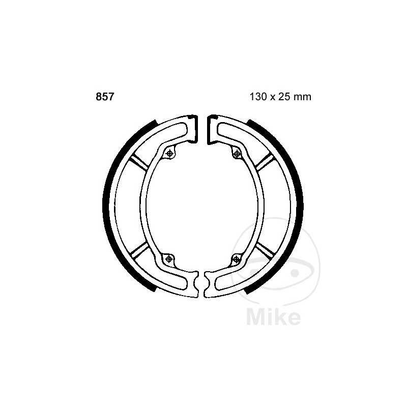 EBC brake shoes without spring 732.11.69
