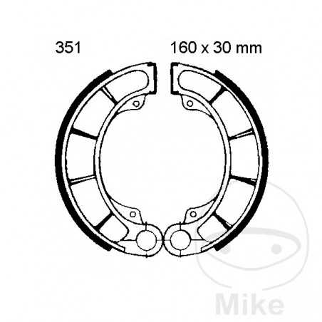 EBC spring brake shoes 732.20.68