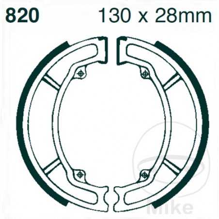 EBC brake shoes without spring 732.32.07
