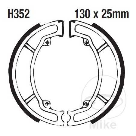 EBC spring brake shoes 732.50.12