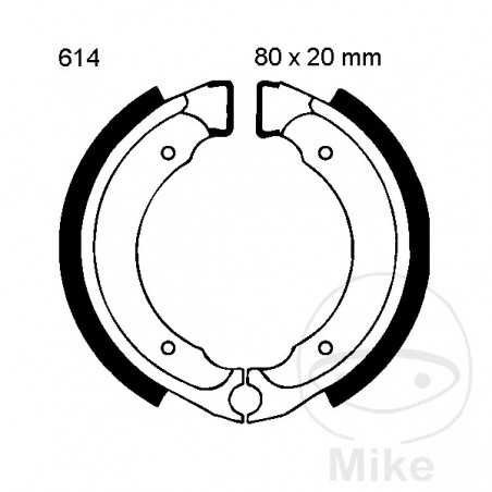 EBC spring brake shoes 732.50.46