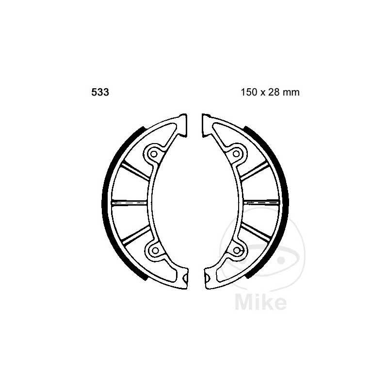 EBC spring brake shoes 732.51.78