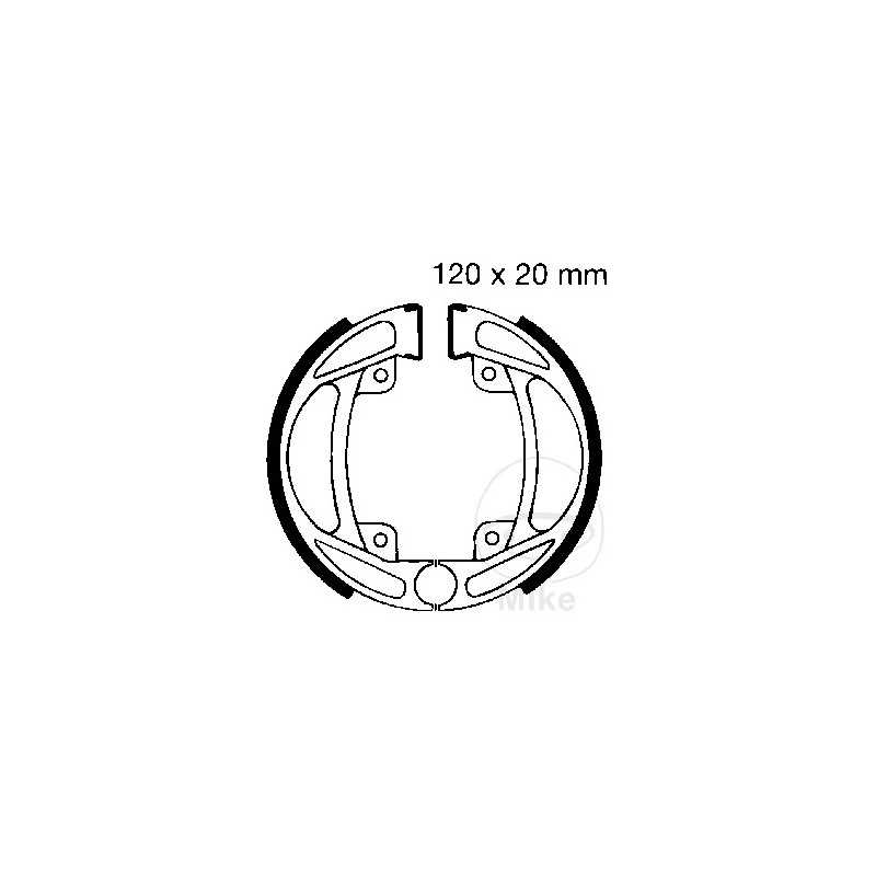 EBC brake shoes without spring 732.58.97