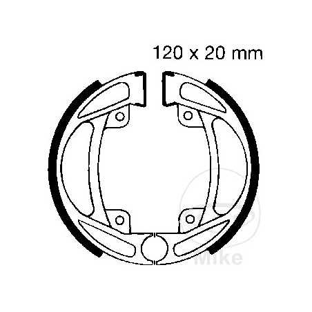 EBC Zapatas de freno sin muelle 732.58.97