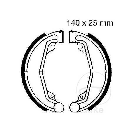 EBC spring brake shoes ALTN: 7860117 732.59.70