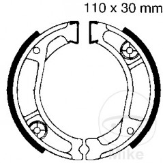 EBC spring brake shoes ALTN: 7860208 732.59.96
