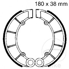 EBC spring brake shoes ALTN: 7860166 732.60.10