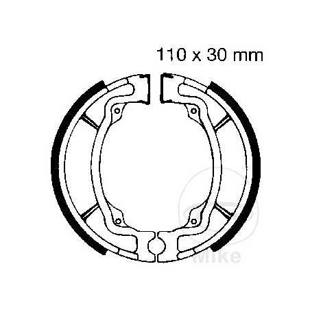 EBC spring brake shoes 732.60.28