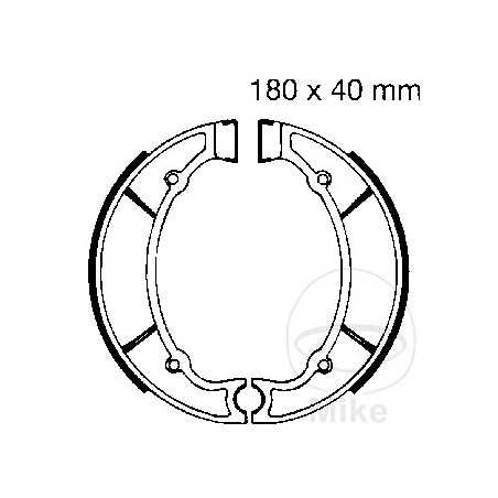EBC spring brake shoes 732.60.36