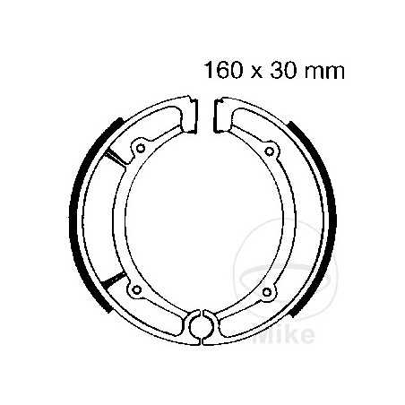 EBC spring brake shoes ALTN: 7860448 732.69.45