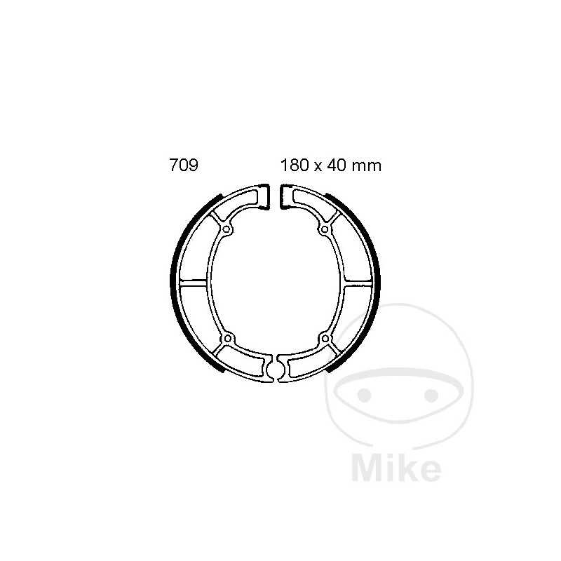 EBC spring brake shoes ALTN: 7860265 732.81.07