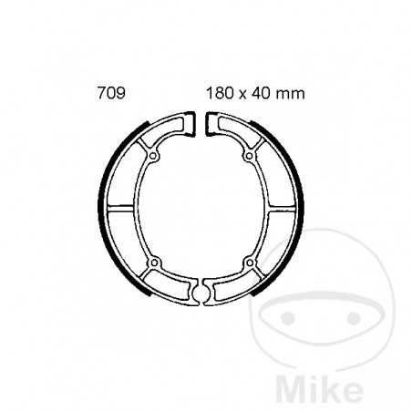 EBC spring brake shoes ALTN: 7860265 732.81.07