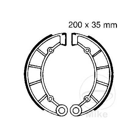 EBC spring brake shoes 732.81.15