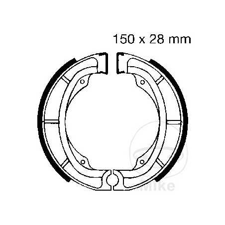 EBC spring brake shoes 732.81.23
