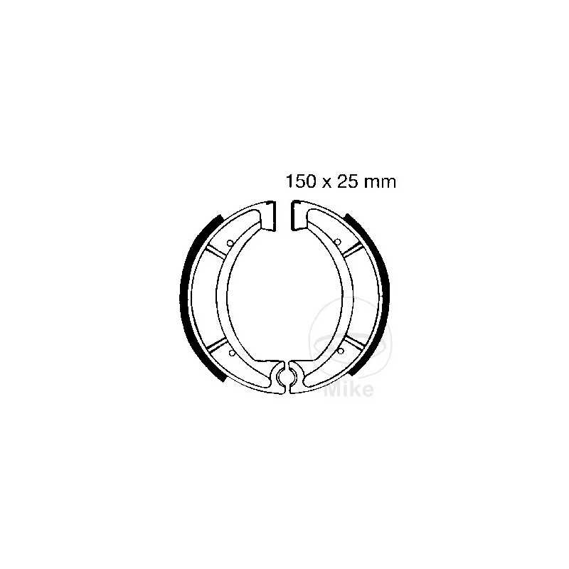 EBC brake shoes without spring ALTN: 7328222 737.39.70