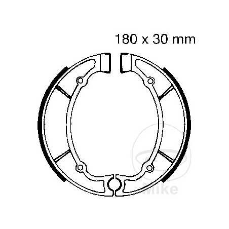EBC spring brake shoes ALTN: 7860406 732.82.55