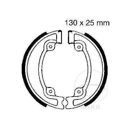 EBC spring brake shoes ALTN: 7860547 732.82.89
