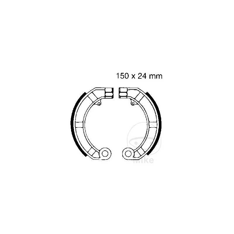 EBC brake shoes without spring ALTN: 7860851 732.83.54