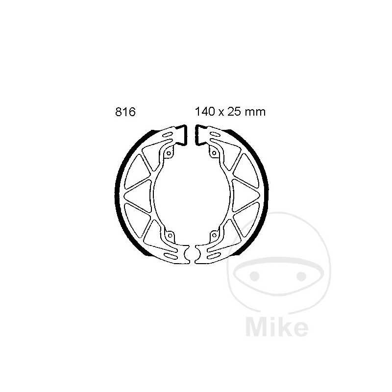 EBC brake shoes without spring ALTN: 7860075 732.90.97