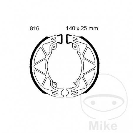 EBC brake shoes without spring ALTN: 7860075 732.90.97