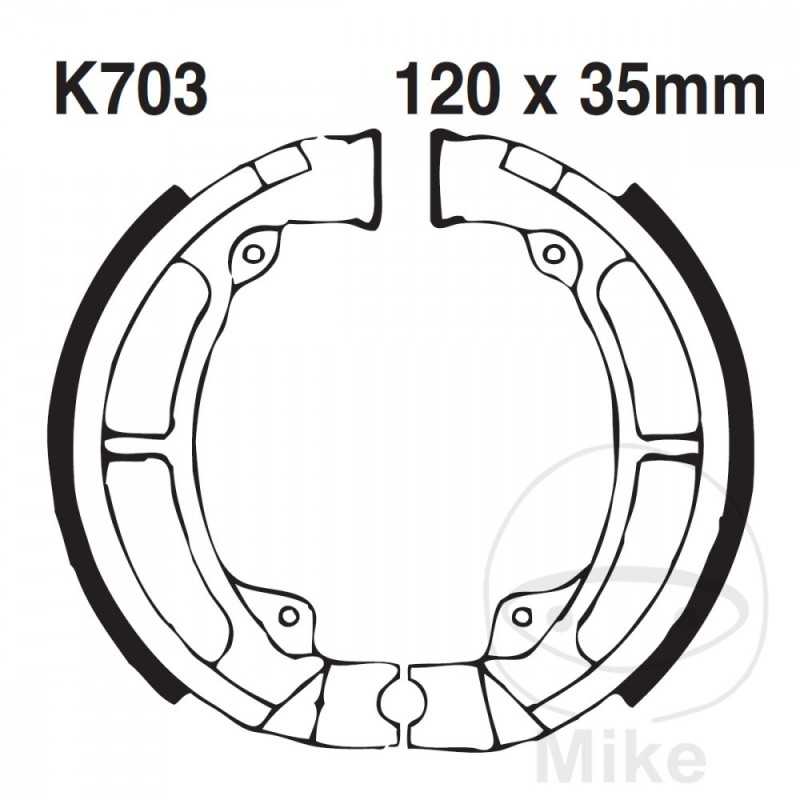 EBC spring brake shoes 737.01.34