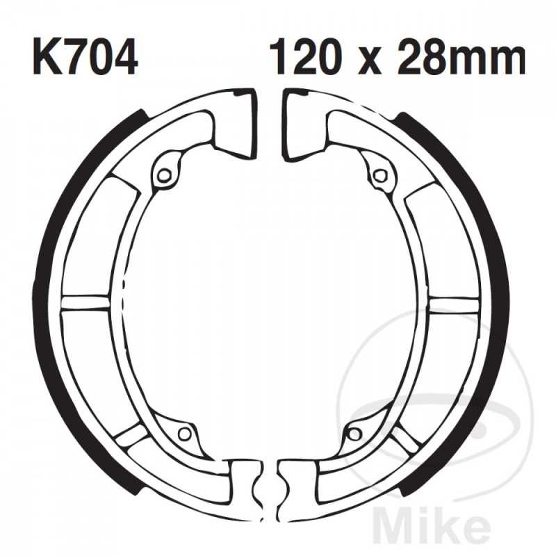 EBC spring brake shoes 737.01.35