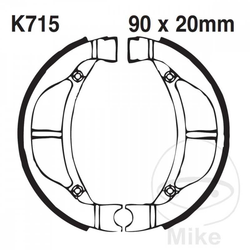 EBC spring brake shoes 737.01.37