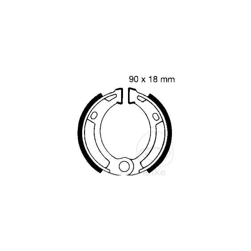 EBC brake shoes without spring ALTN: 7370156 737.37.15