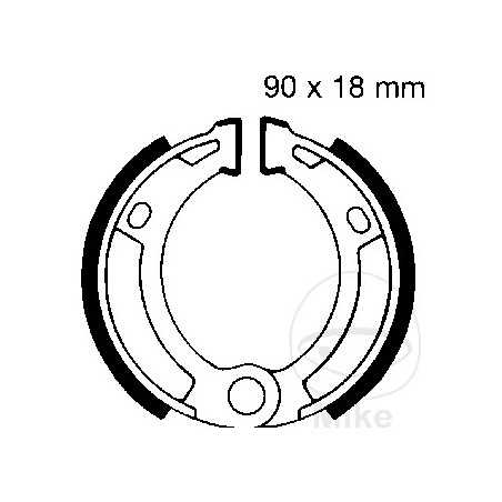 EBC brake shoes without spring ALTN: 7370156 737.37.15