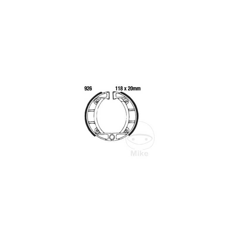 EBC brake shoes without spring 737.30.87