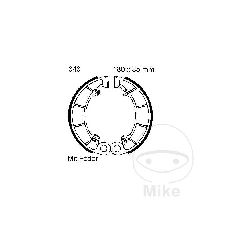 EBC spring brake shoes 737.08.28