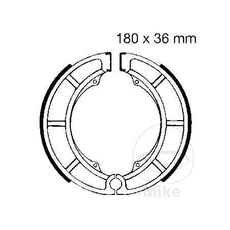 EBC spring brake shoes ALTN: 7860539 737.08.93
