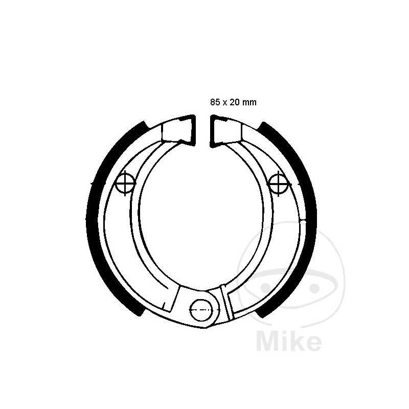 EBC brake shoes without spring 737.10.08