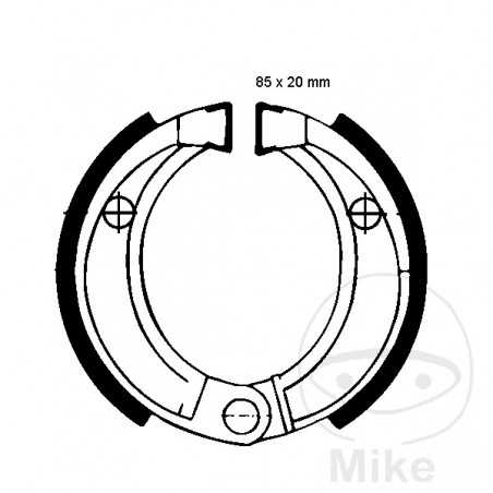 EBC brake shoes without spring 737.10.08