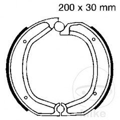 EBC brake shoes without spring ALTN: 7860612 737.20.06