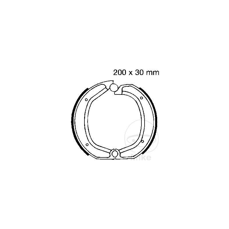 EBC brake shoes without spring ALTN: 7860612 737.20.06