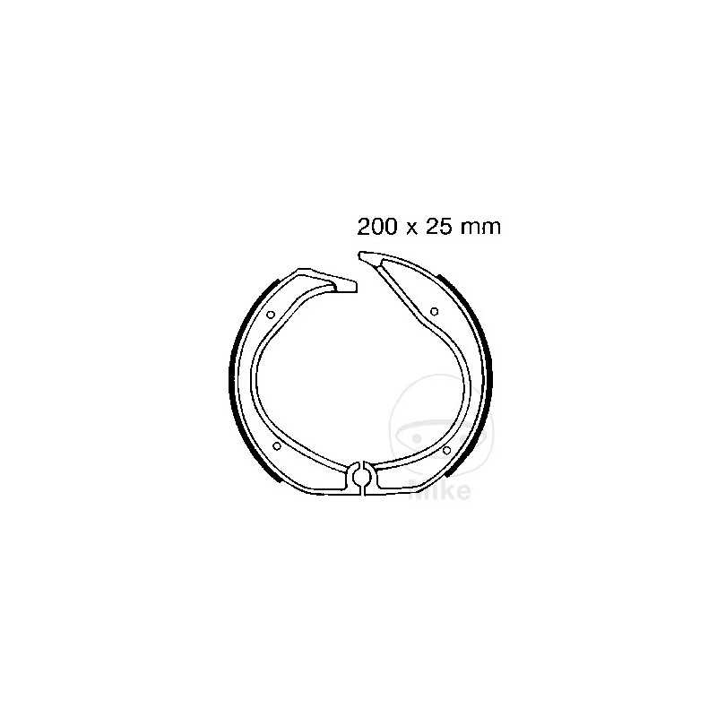 EBC brake shoes without spring ALTN: 7860620 737.20.14