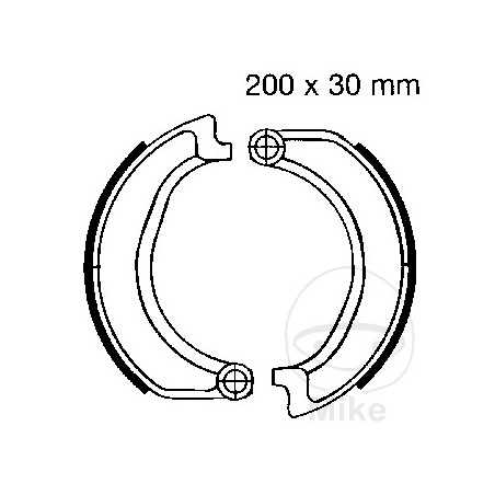 EBC brake shoes without spring ALTN: 7860661 737.20.30
