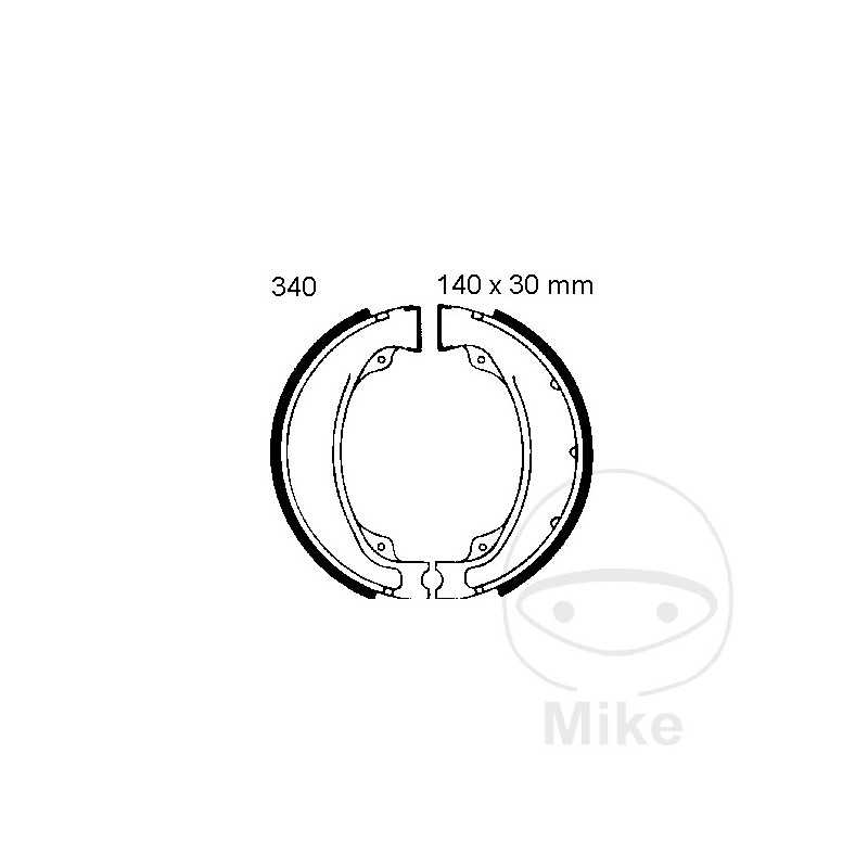EBC spring brake shoes ALTN: 7860471 737.20.55