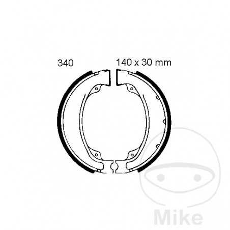 EBC spring brake shoes ALTN: 7860471 737.20.55