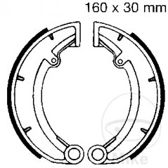 EBC spring brake shoes 737.21.54